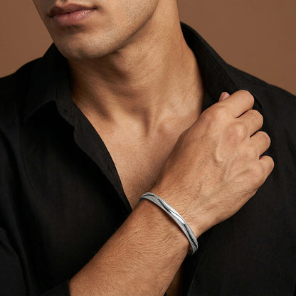 Silver Gurpreet Kada For Him