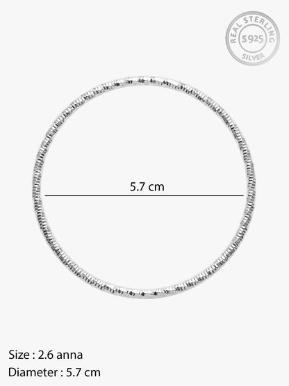 Silver Grace Shine Bangle (Size 2.6)