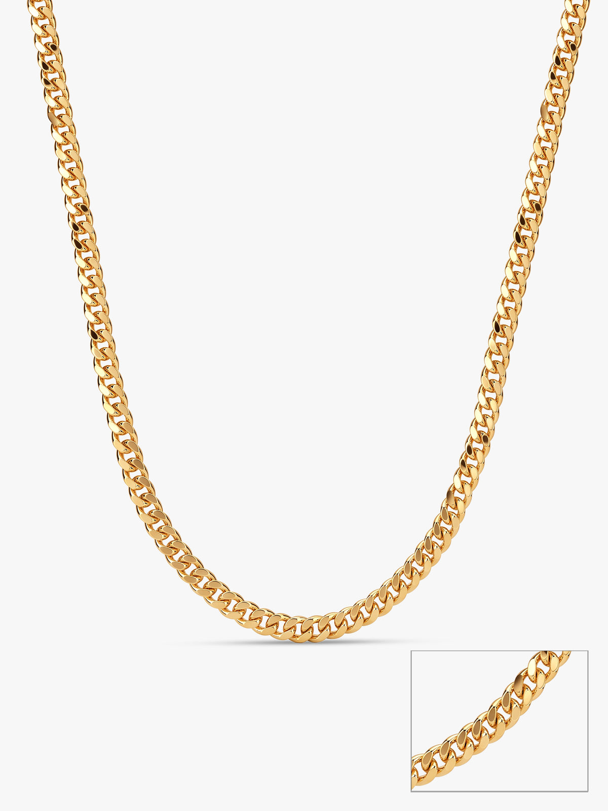 Golden Ember Flat Cuban Chain