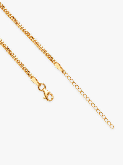 Golden Ember Flat Cuban Chain