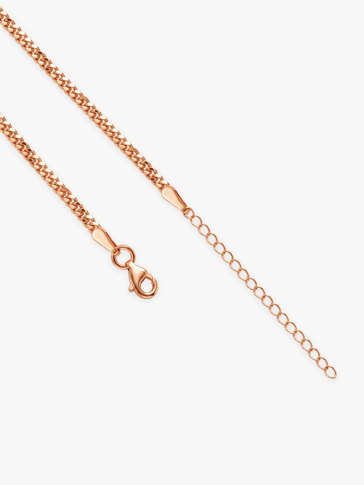Rose Gold Ember Flat Cuban Chain