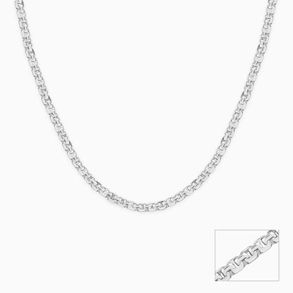 Silver Box Chain For Him
