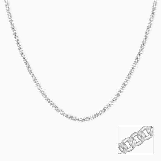 Silver Classic Curb Chain