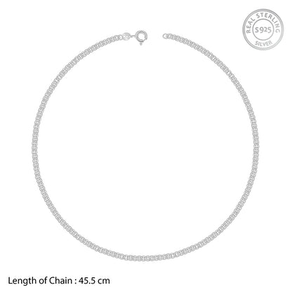 Silver Classic Curb Chain