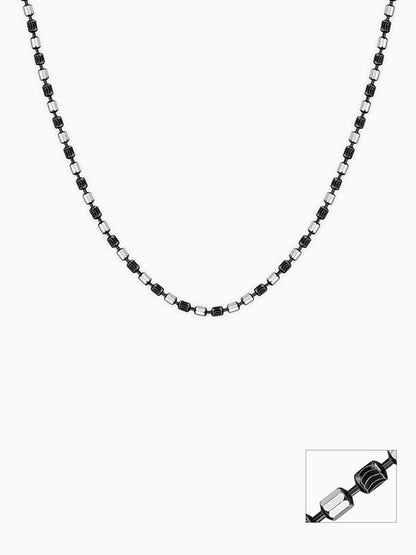 Silver Sparkling Elongated Box Chain