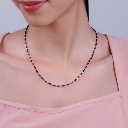 Silver Sparkling Elongated Box Chain