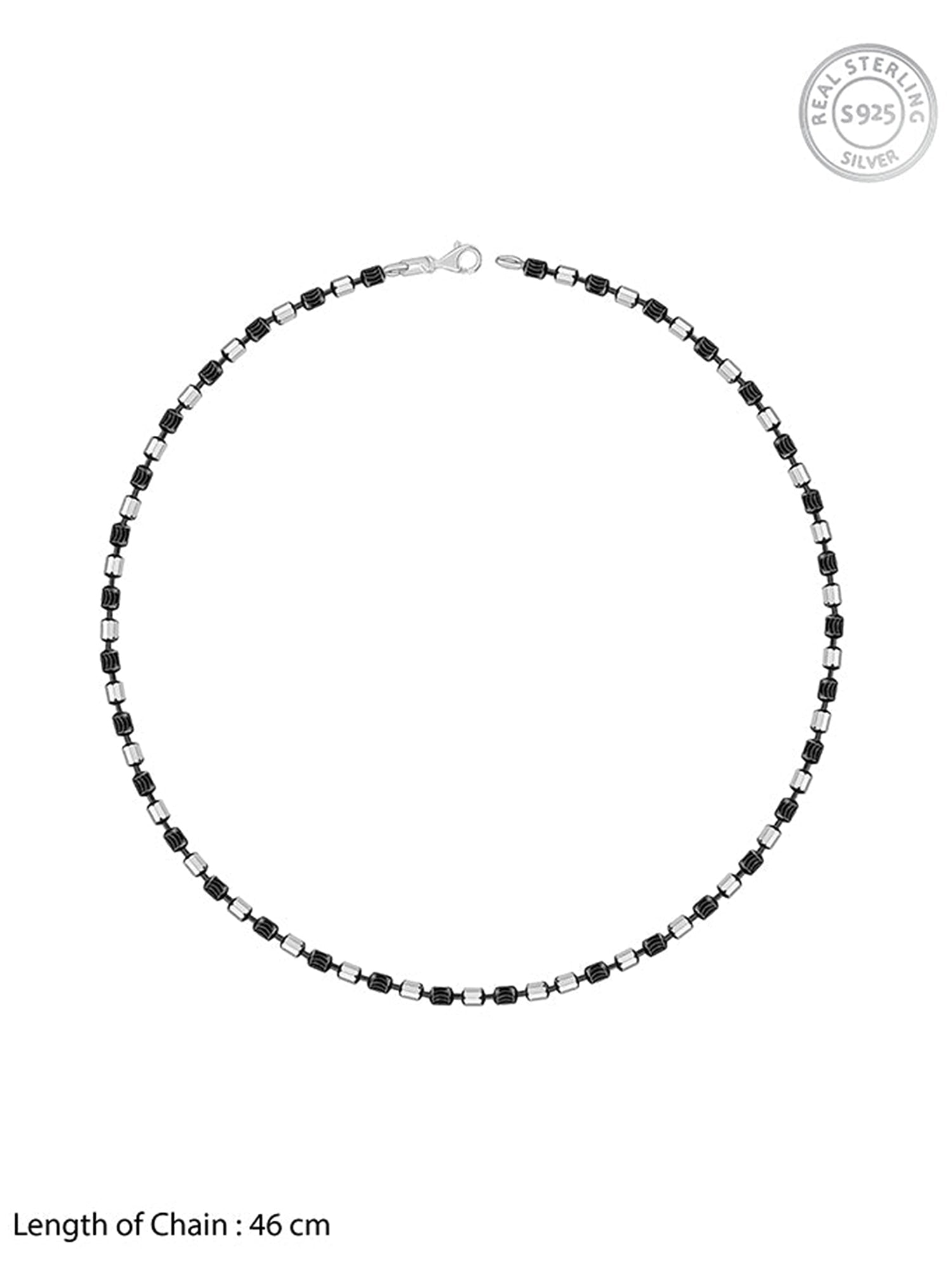 Silver Sparkling Elongated Box Chain