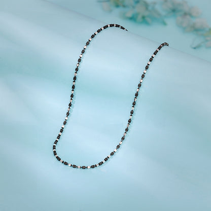 Silver Sparkling Elongated Box Chain