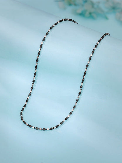 Silver Sparkling Elongated Box Chain