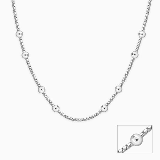 Silver Ball Station Chain