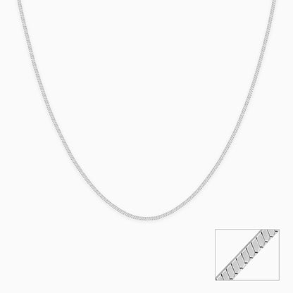 Silver Herringbone Chain