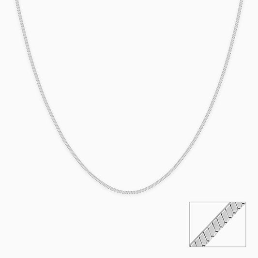 Silver Herringbone Chain