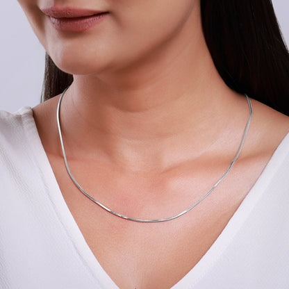 Silver Herringbone Chain