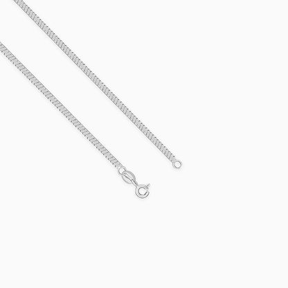 Silver Herringbone Chain