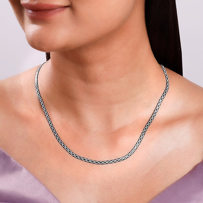 Black Rhodium Celtic Chain