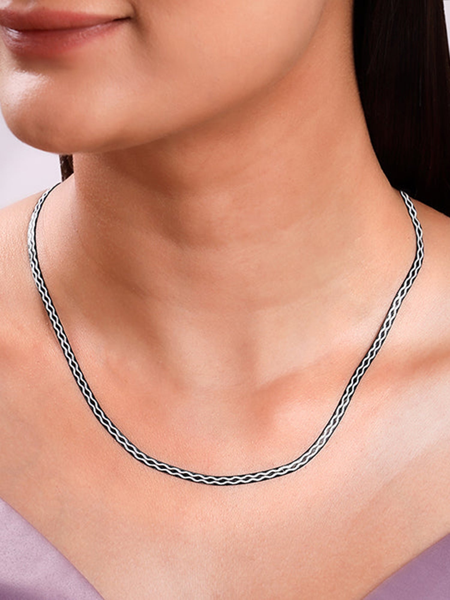 Black Rhodium Celtic Chain