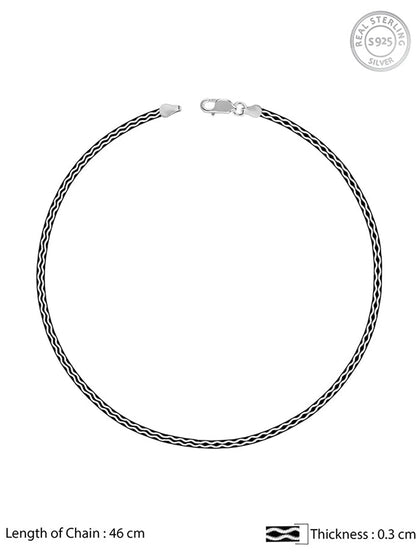 Black Rhodium Celtic Chain