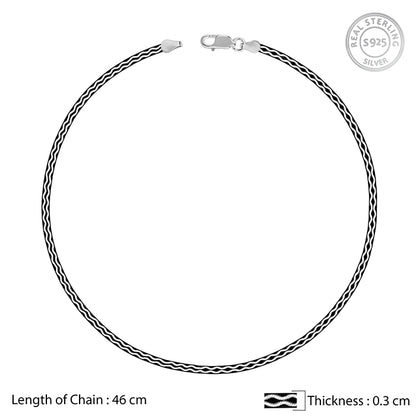 Black Rhodium Celtic Chain