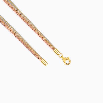 Triple Tone Trivella Choker Necklace