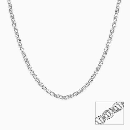 Silver Sleek Anchor Chain for Him