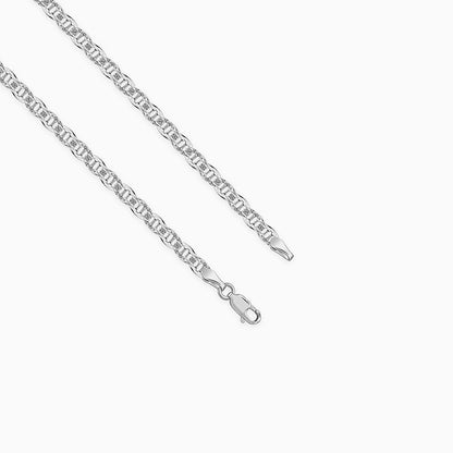 Silver Sleek Anchor Chain for Him