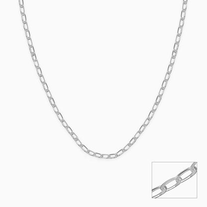 Silver Gauge Wire Chain For Him