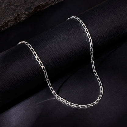 Silver Gauge Wire Chain For Him