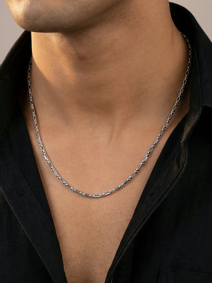 Silver Figaro Box Chain