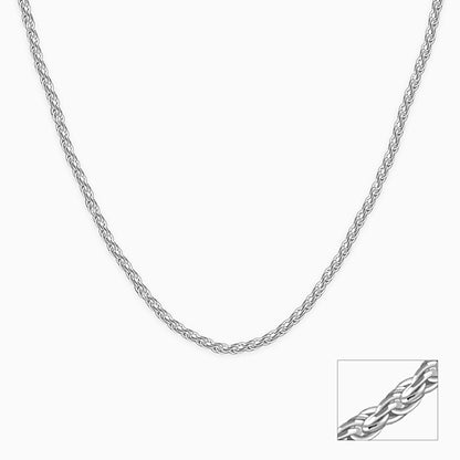 Silver Graceful Rope Chain