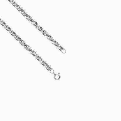Silver Graceful Rope Chain