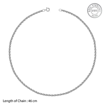 Silver Graceful Rope Chain