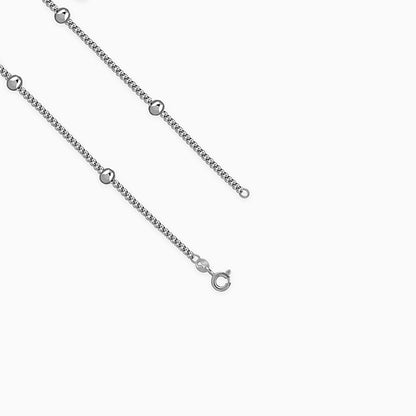 Silver Sleek Ball Station Chain