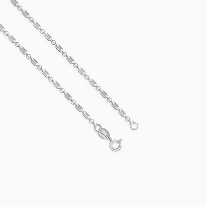 Silver Classic Morse Code Chain