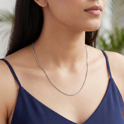 Silver Venetian Box Chain