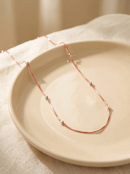 Dual Tone Versatile Snake Silver Chain