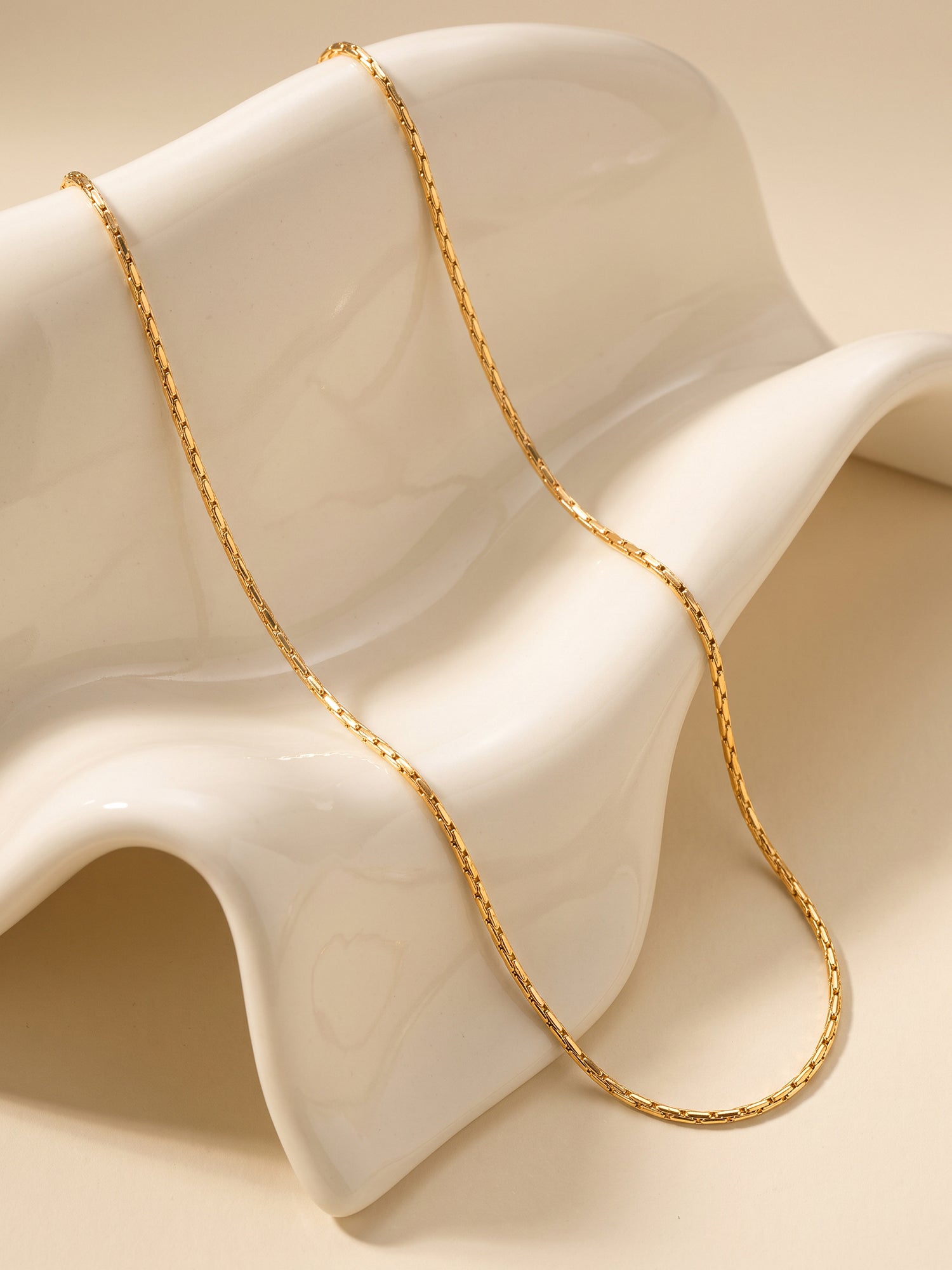 Golden Link Up Box Chain
