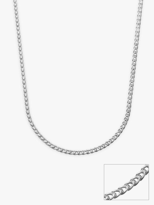Silver Flint Chain For Him