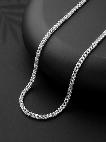 Silver Flint Chain For Him