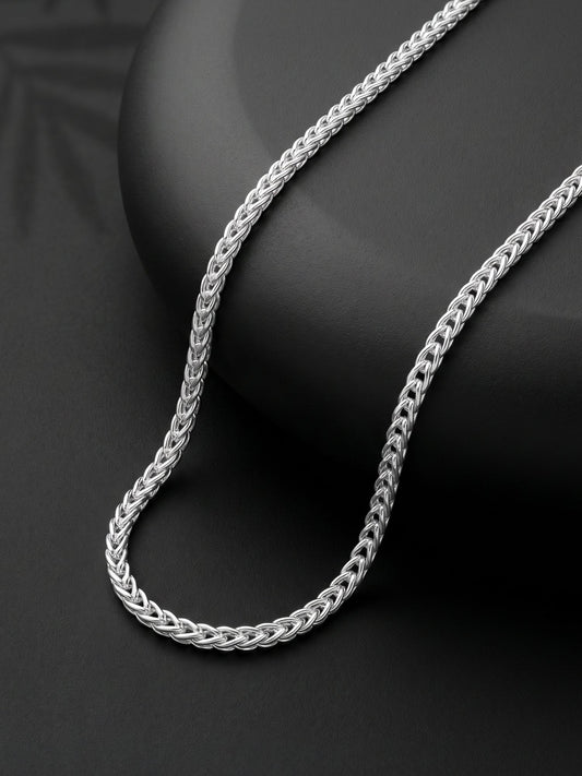 Silver Flint Chain For Him