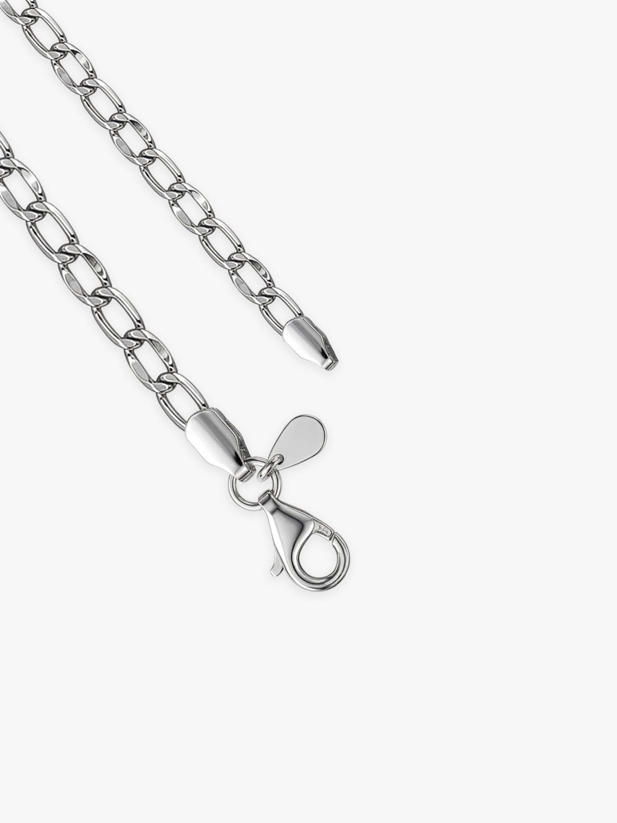 Silver Stylish Curb Chain For Him