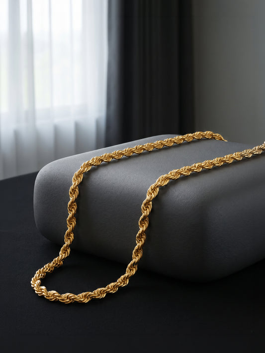 Golden Marlow Rope Chain For Him