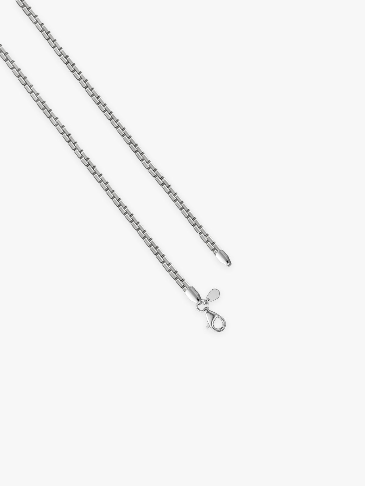 Silver Minimal Box Chain For Him