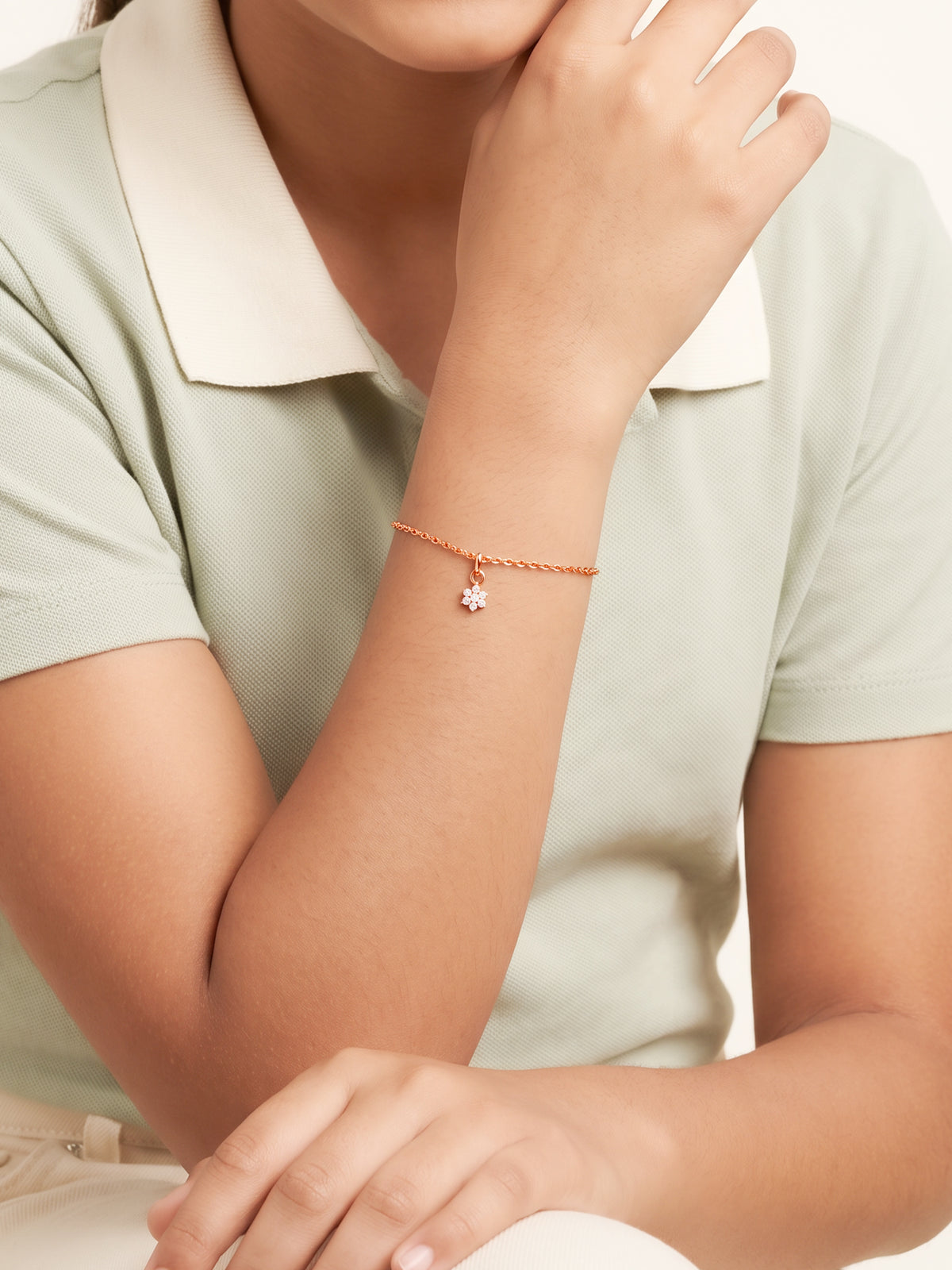 Rose Gold Florentina Charm