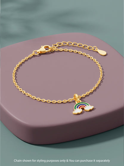 Golden Rainbow Whimsy Kids Charm