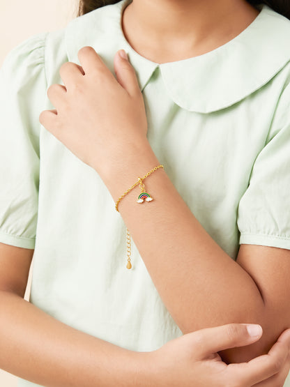 Golden Rainbow Whimsy Kids Charm