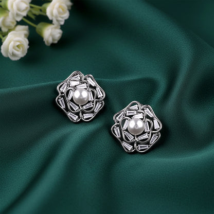 Silver Blossom Earrings