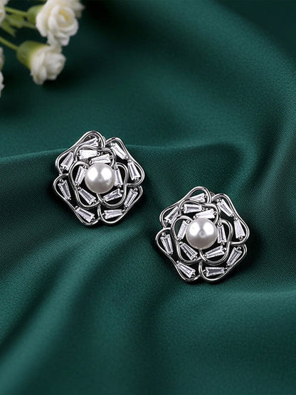 Silver Blossom Earrings