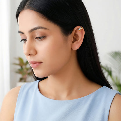 Dual Tone Sublime Shine Ear Cuff