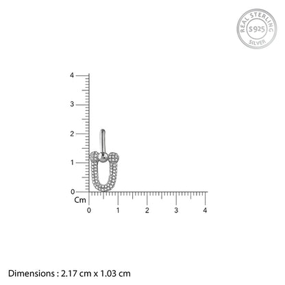 Silver Graduated Link Earrings