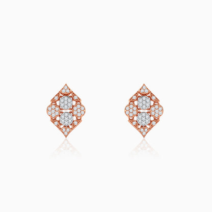 Dual Tone Celeste Grove Silver Earrings
